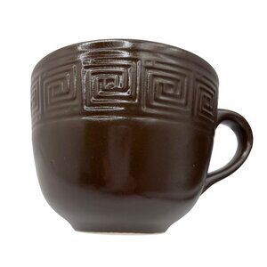 HTF Frank Lloyd Wright Whirling Arrow Brown Cappuccino Coffee Mug HF Coors
